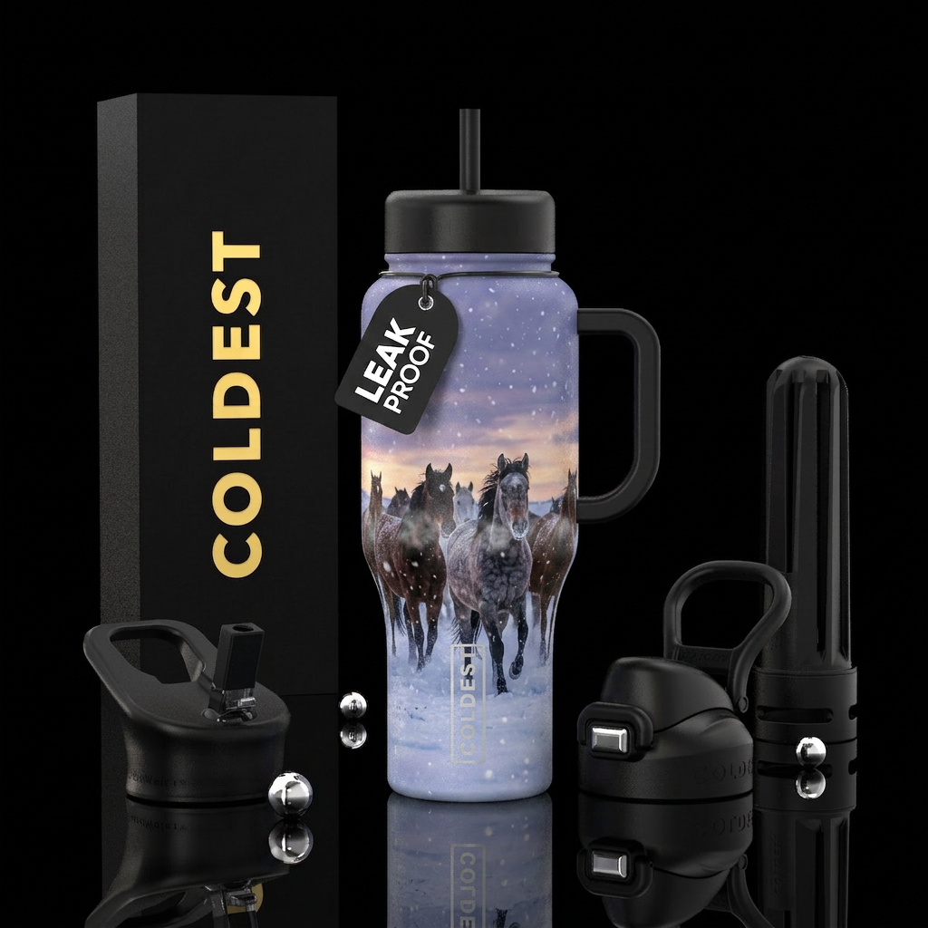Mustang water bottle design