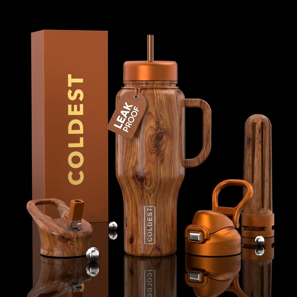Cedar Chest water bottle design
