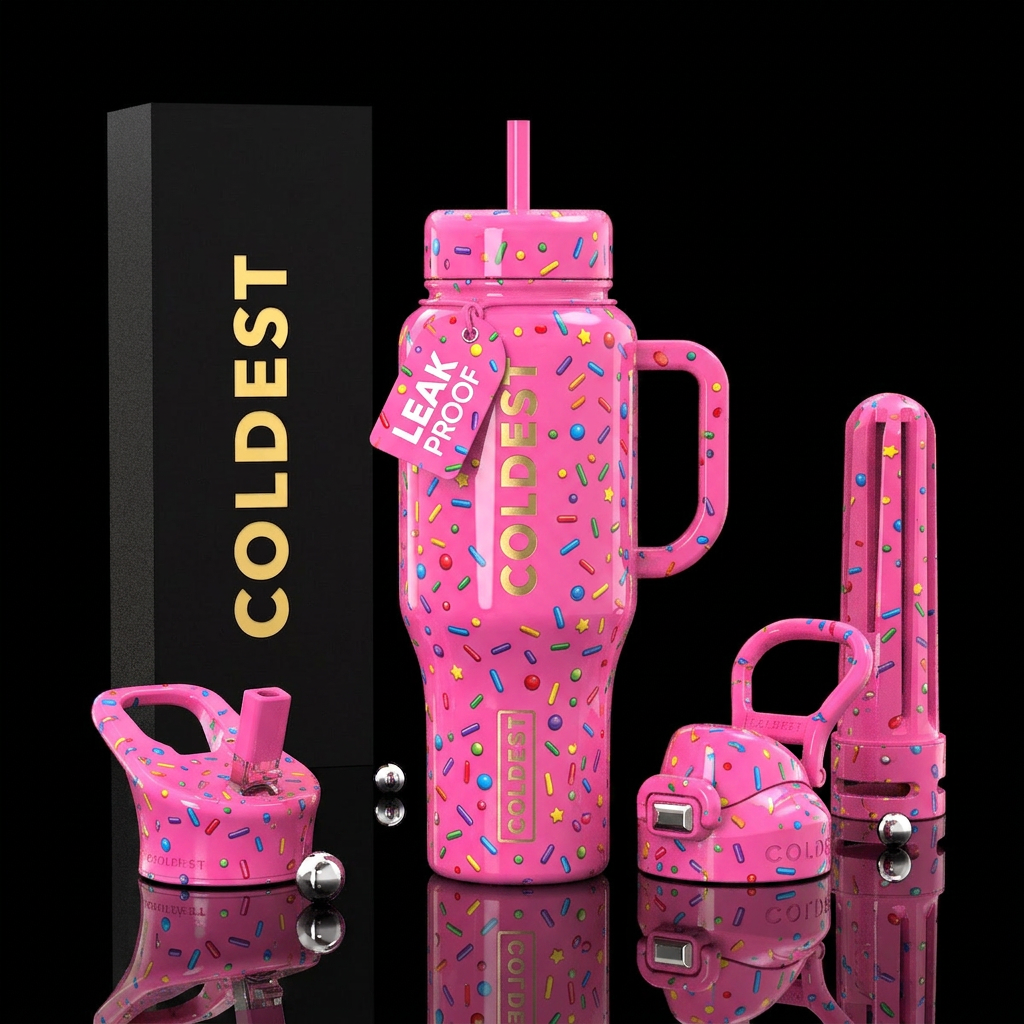Sprinkle My Day water bottle design