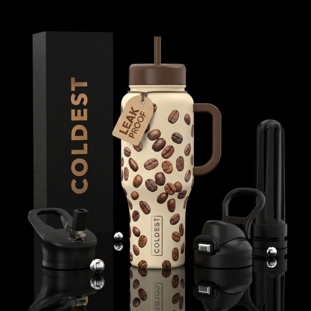 Coffee water bottle design