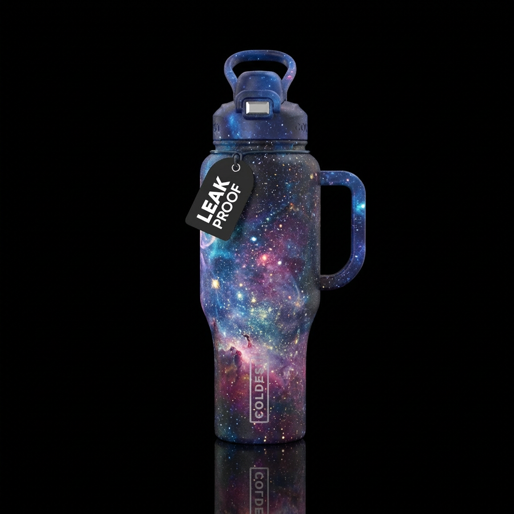 galaxy water bottle design