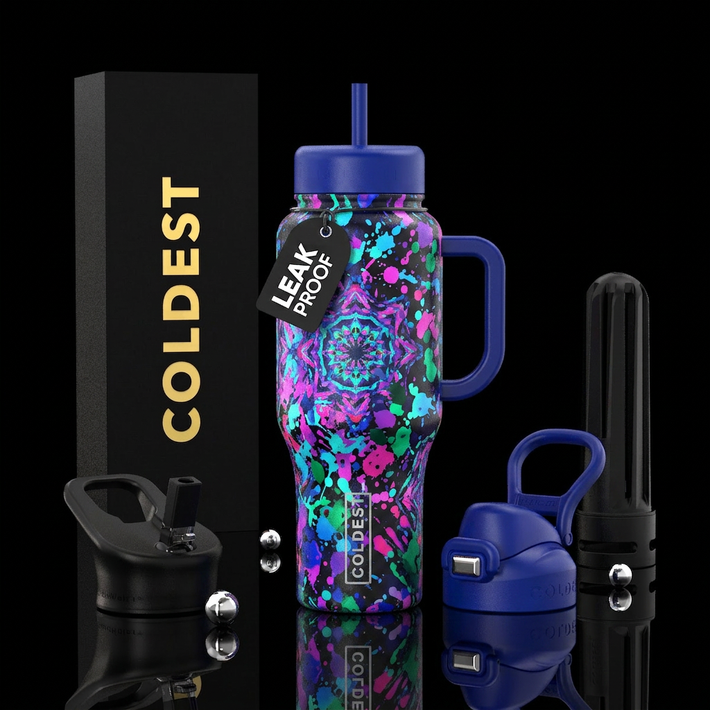 Painted water bottle design