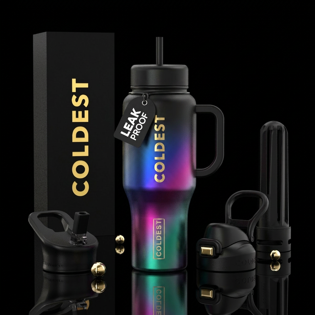 onyx,ombre,nova,, chromatic water bottle design