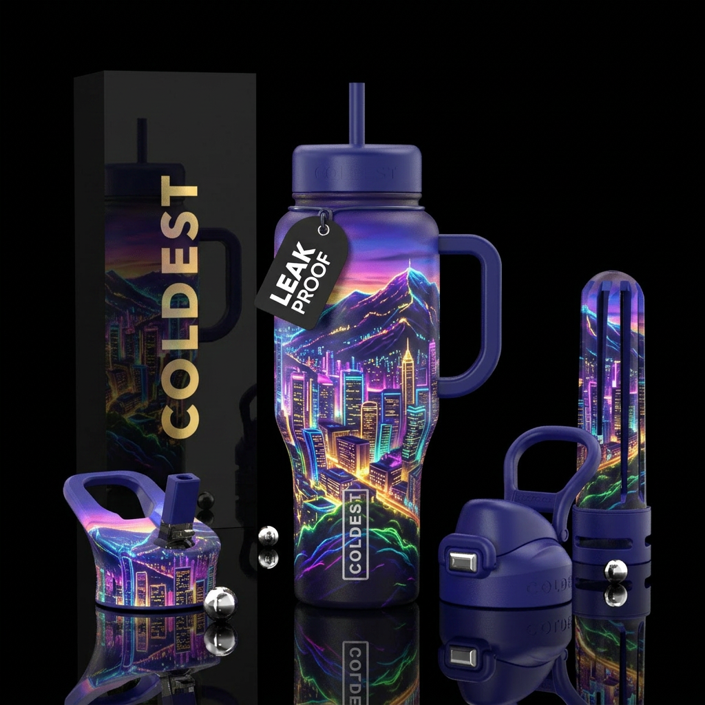 Glowie architecture water bottle design
