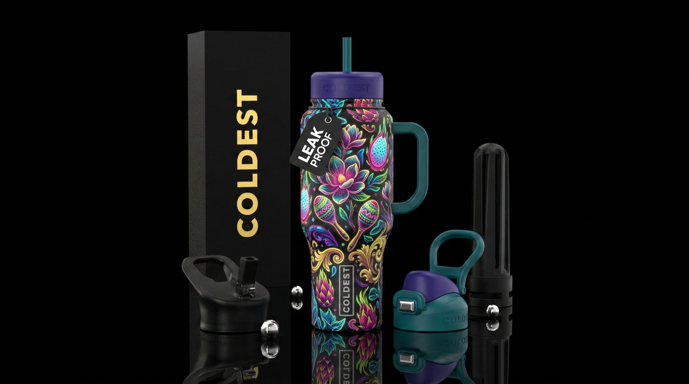 magnolia, contemplative, art deco, maracas, dragon... water bottle design