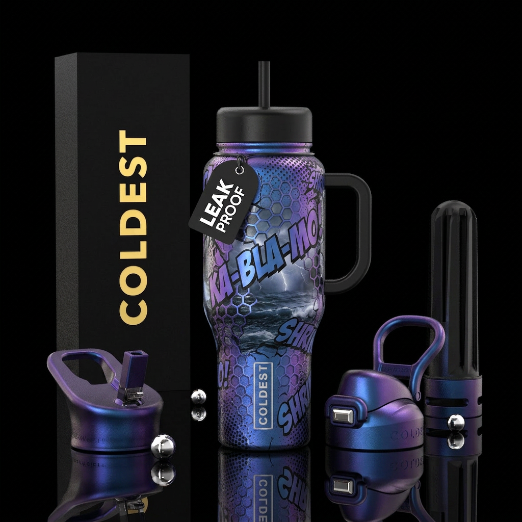 pearlescent, duochrome, honeycomb, photography, st... water bottle design