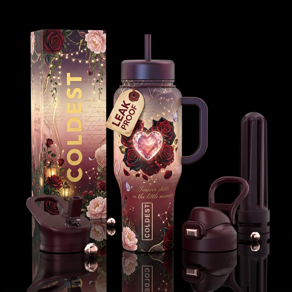 “Midnight Love Letters” Valentine Bottle Design A ... water bottle design
