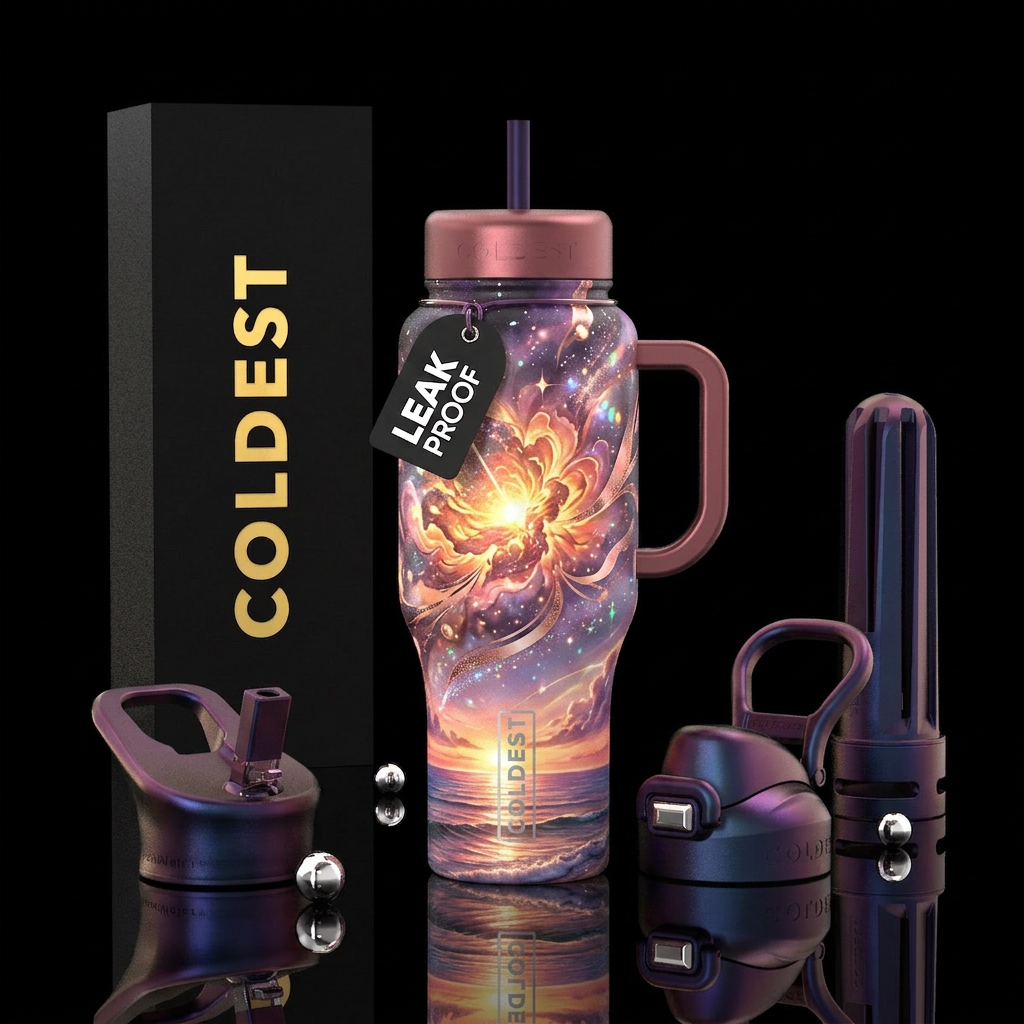 Sunset Nova Bottle Wrap Prompt Create a breathtaki... water bottle design