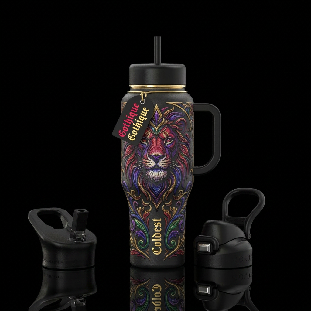 Lion water bottle design