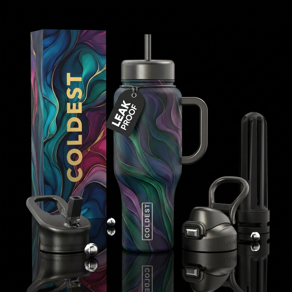 Motion water bottle design