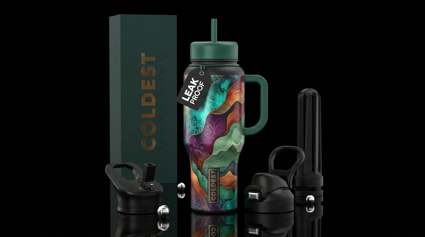 Hills water bottle design