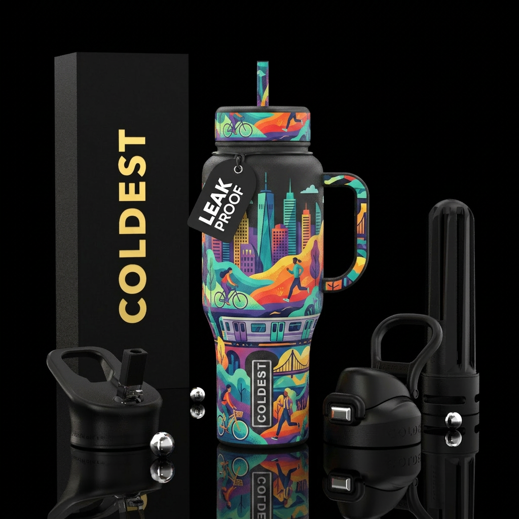 On the go water bottle design