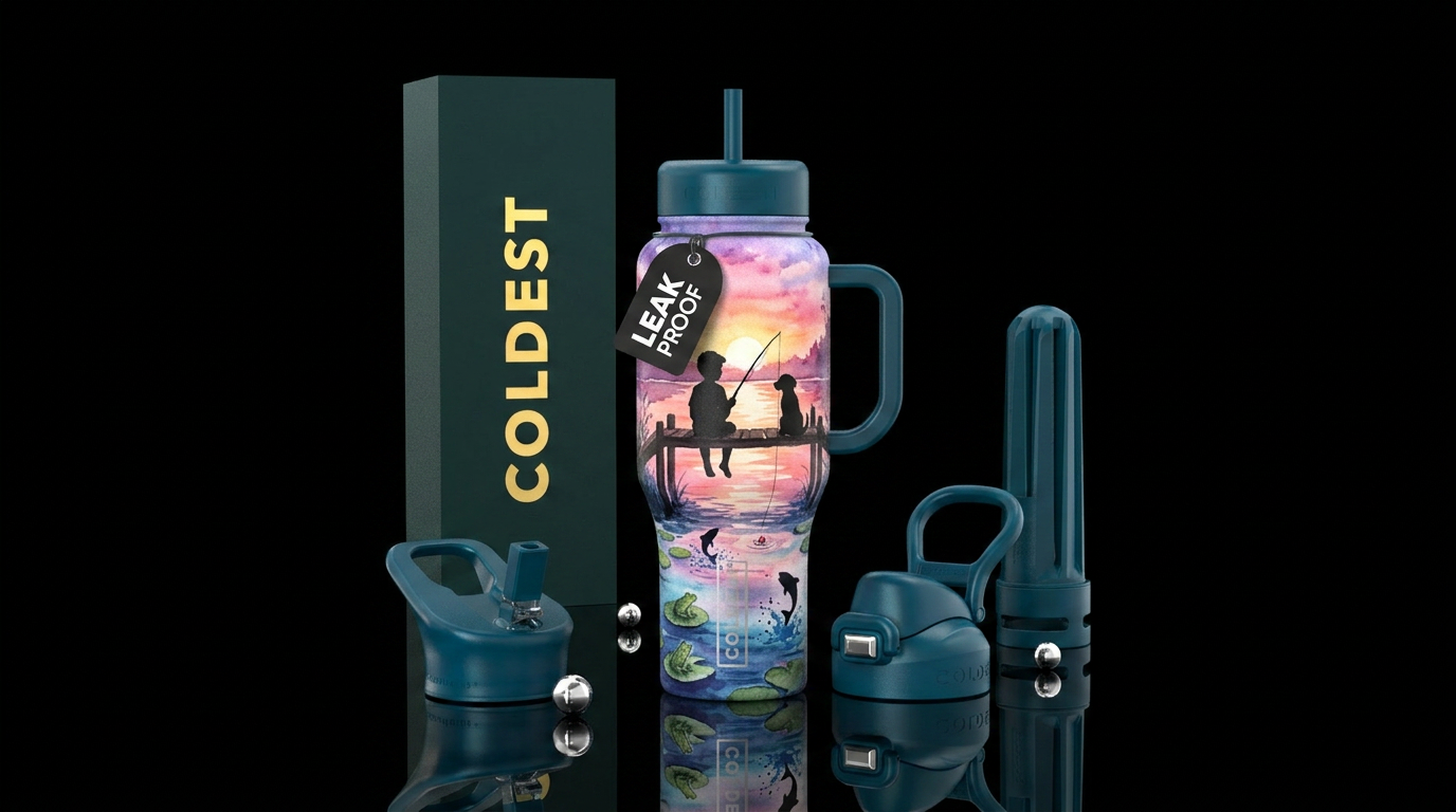 School is out water bottle design