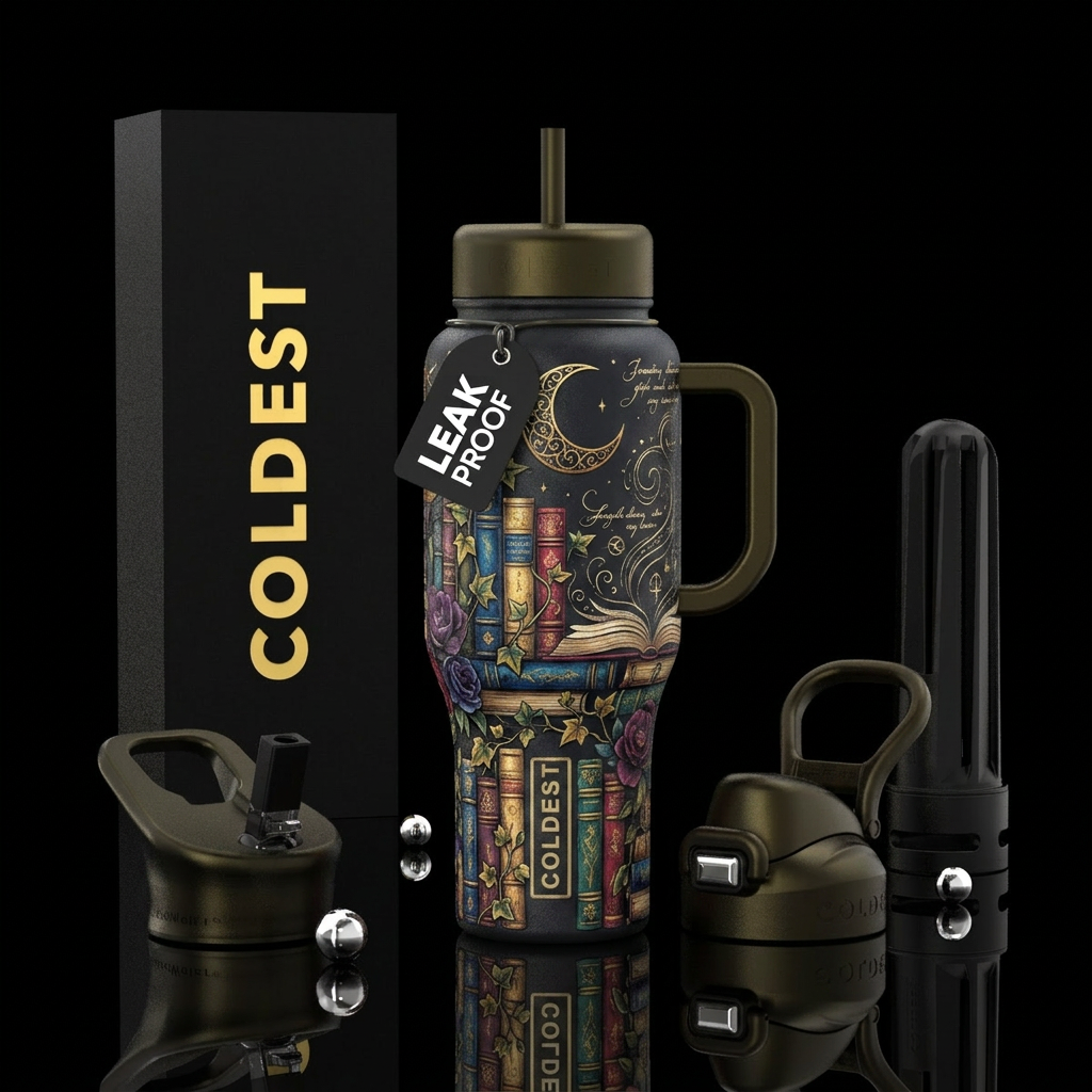 Words water bottle design