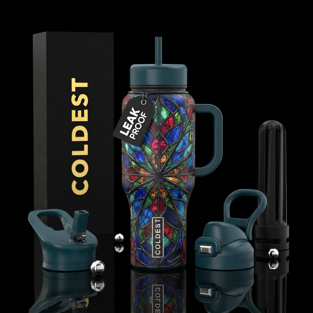 Can you find the hidden "The Coldest" water bottle design