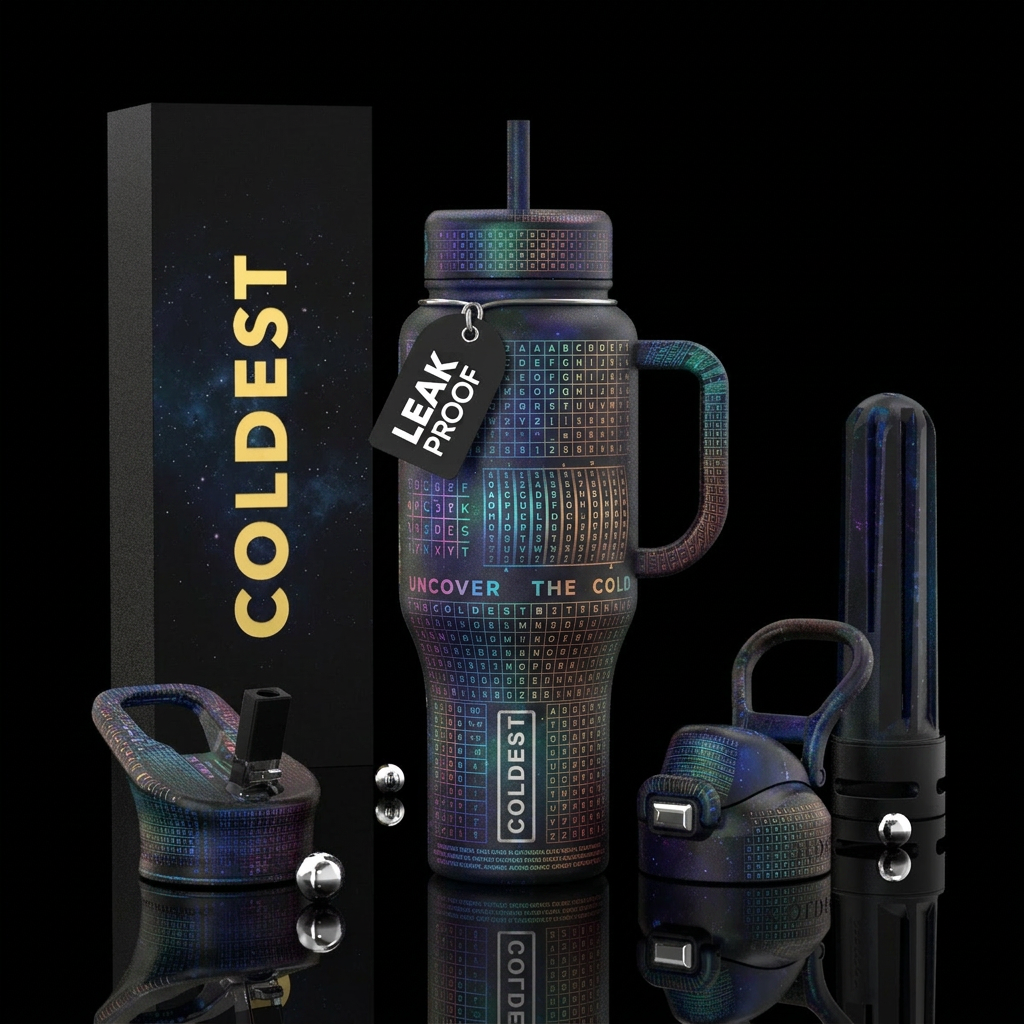 Can you crack the Coldest code? water bottle design