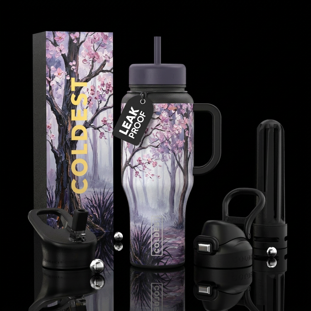 Purple haze water bottle design