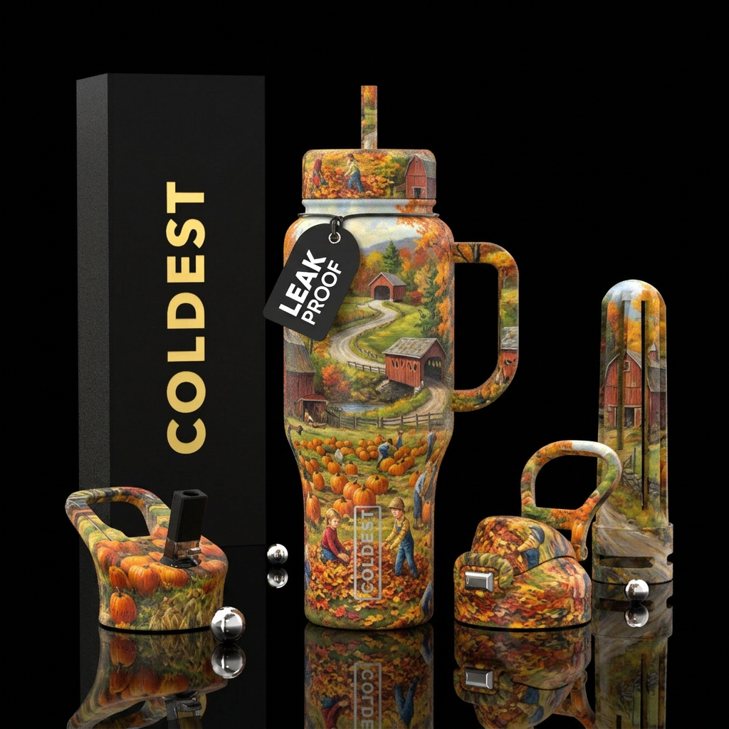 Fall time water bottle design