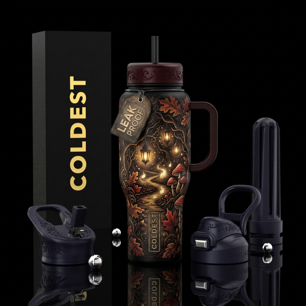 The road less taken water bottle design