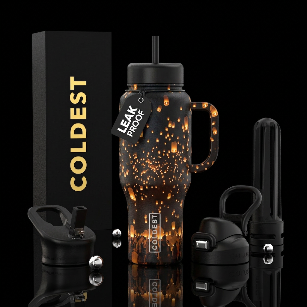 Lighting the Darkness water bottle design