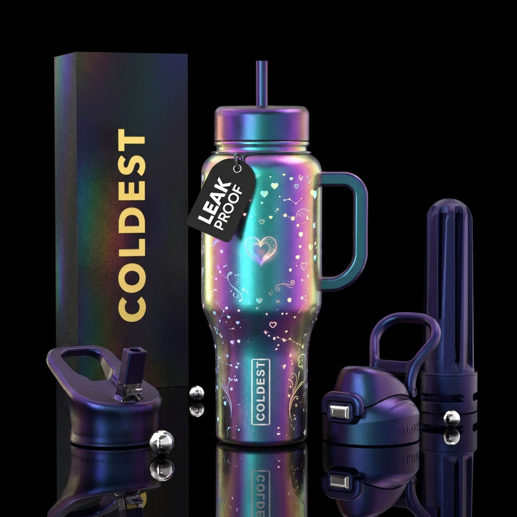 Love on my mind water bottle design