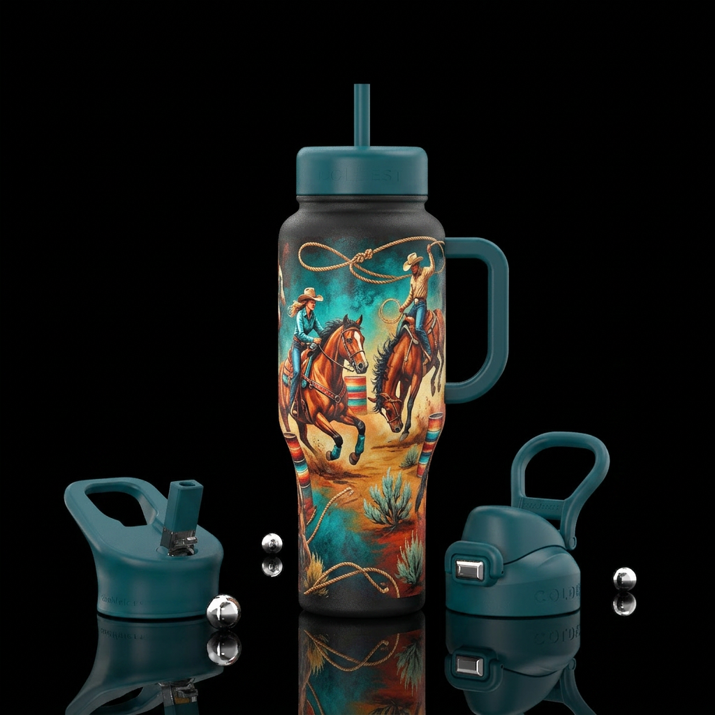 Rodeo water bottle design