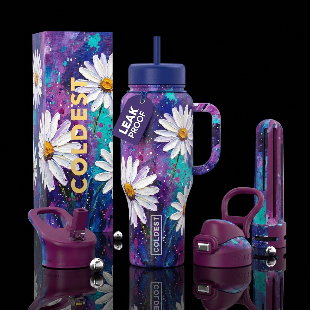 Brilliant daiseys water bottle design