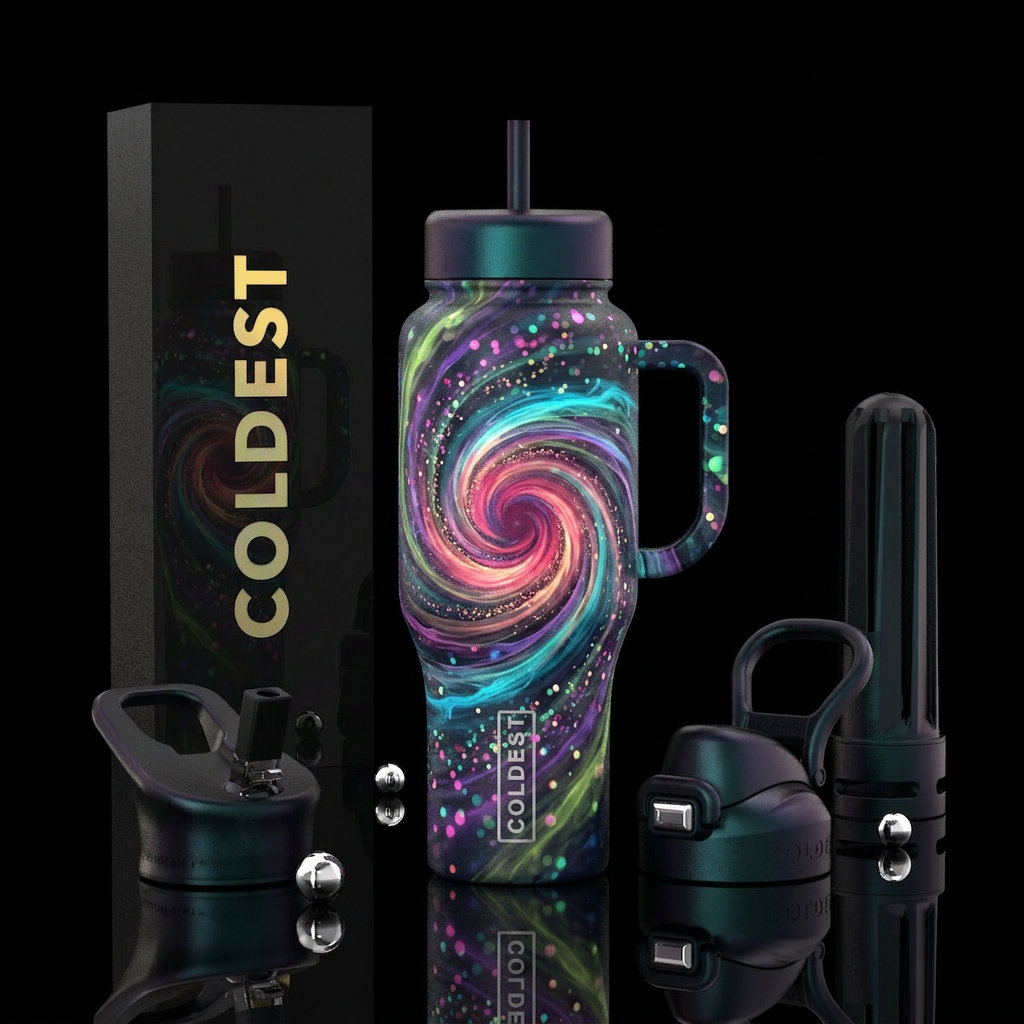 Speachless water bottle design