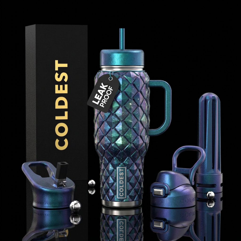 Diamond water bottle design