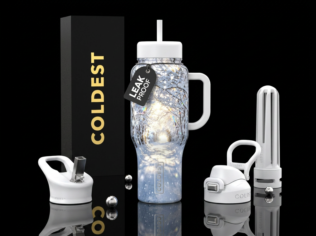 After the snow water bottle design