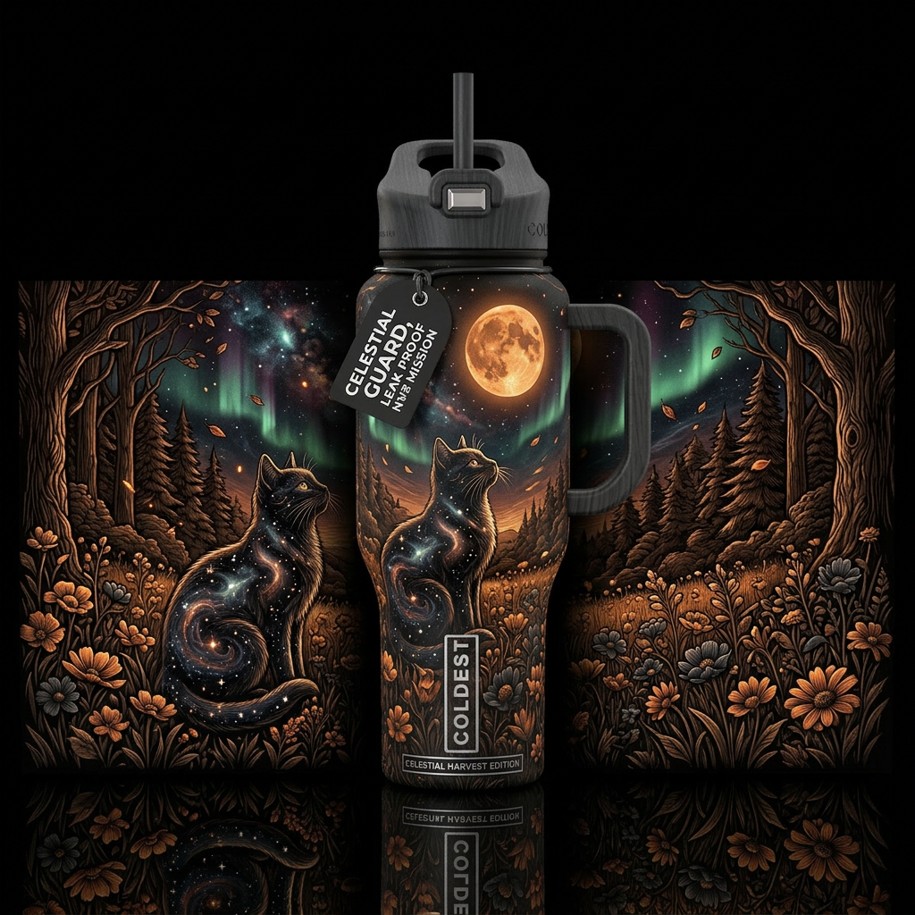 Something about the night water bottle design