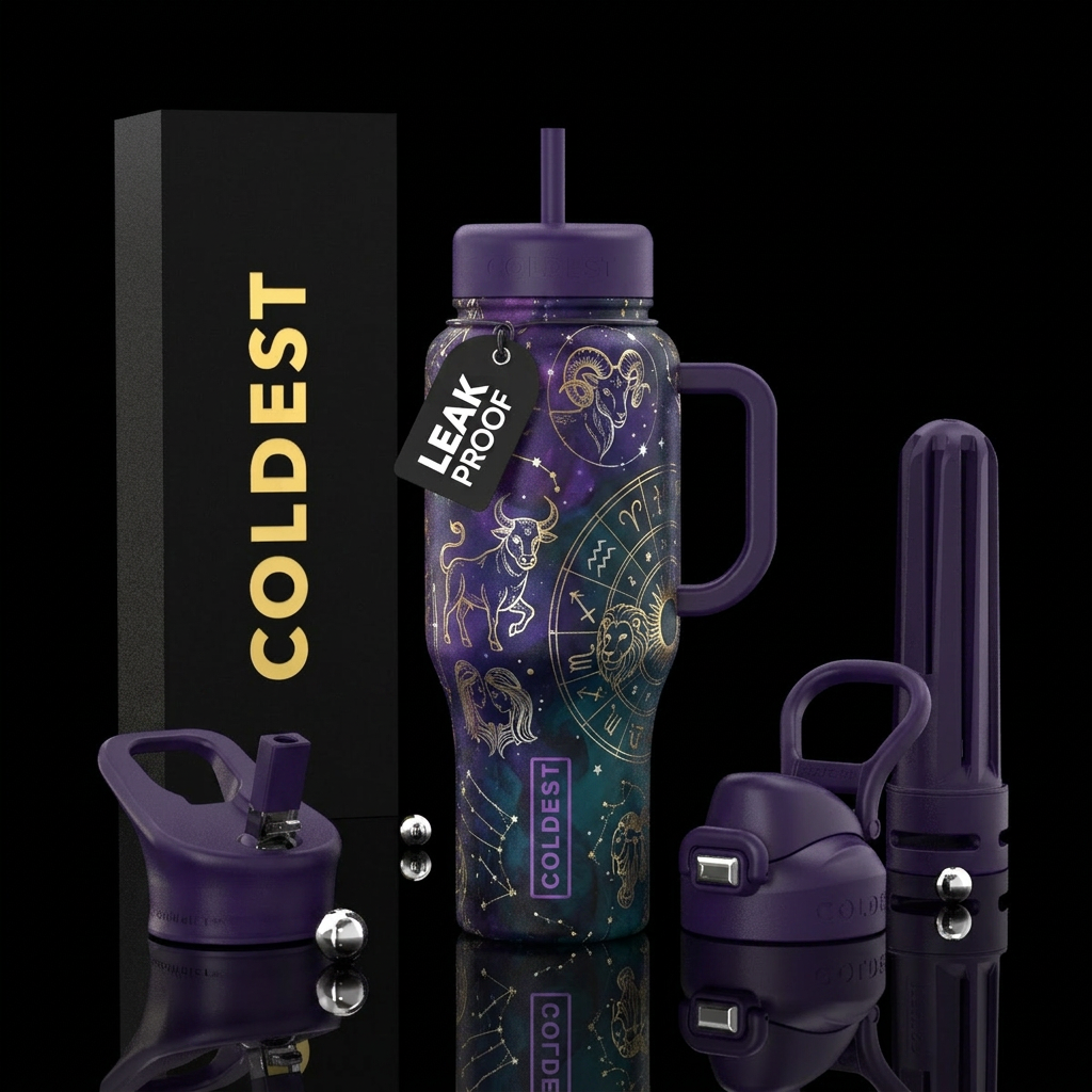 Zodiac water bottle design