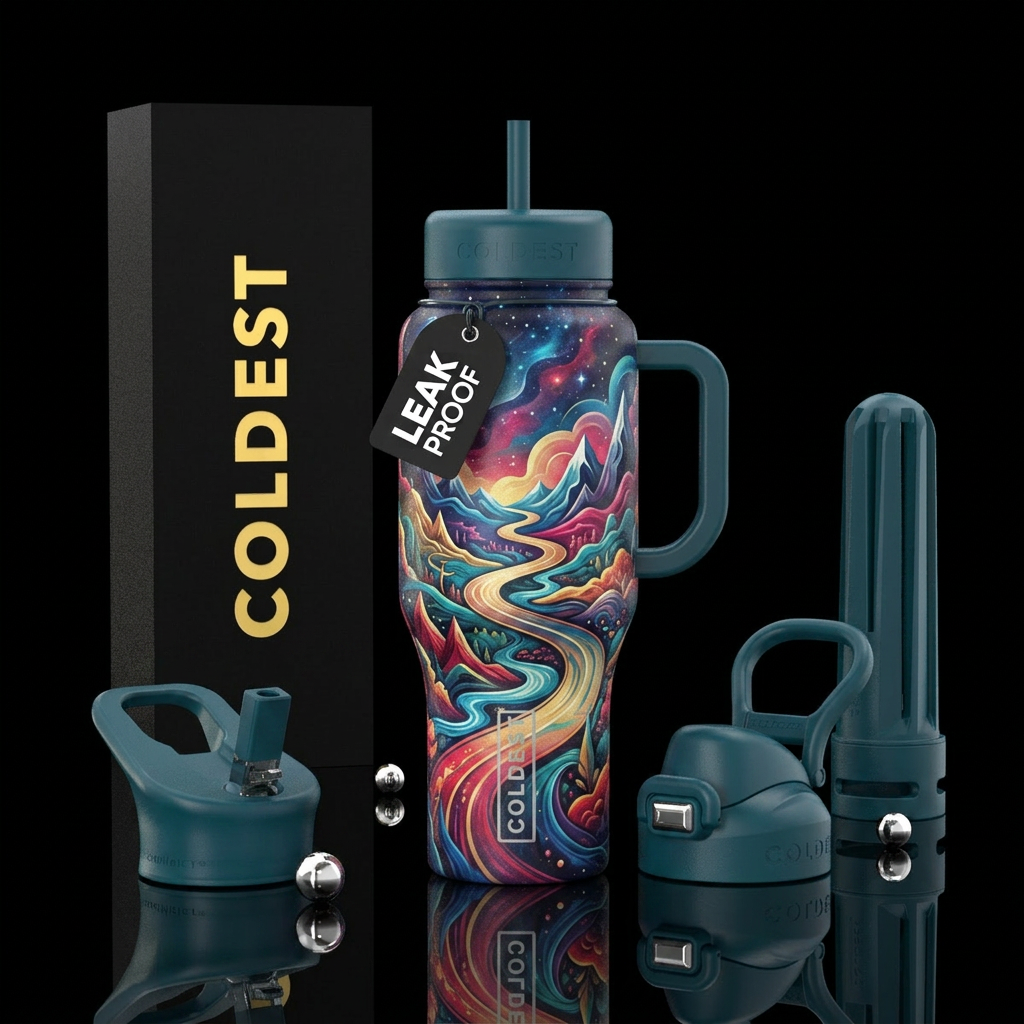 Road to nowhere water bottle design