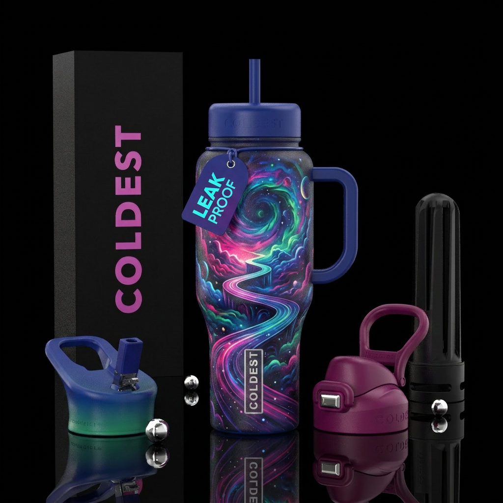 Road trip water bottle design