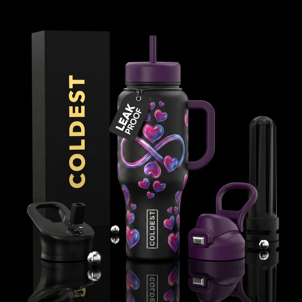 Love forever water bottle design