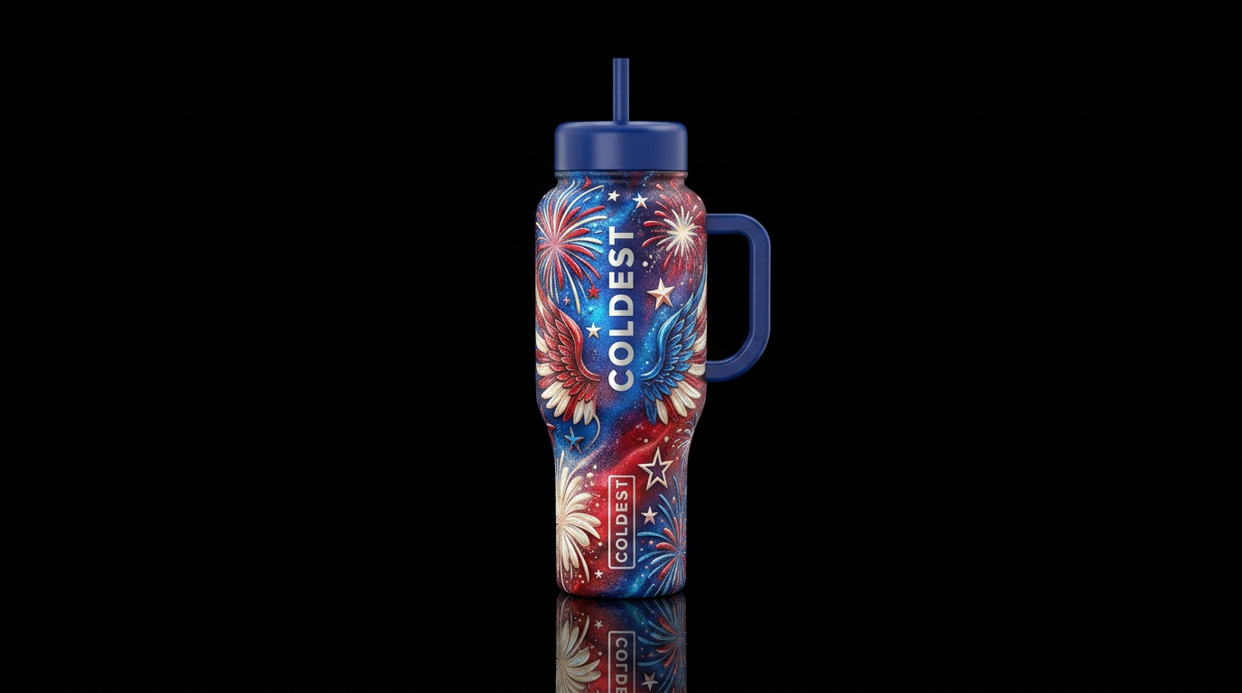 Dazzling 4th water bottle design