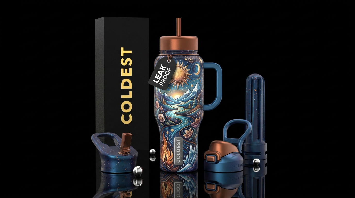 Paths water bottle design
