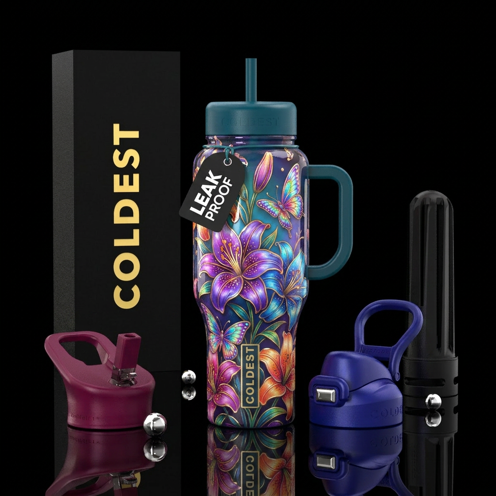 Nature's Beauty water bottle design