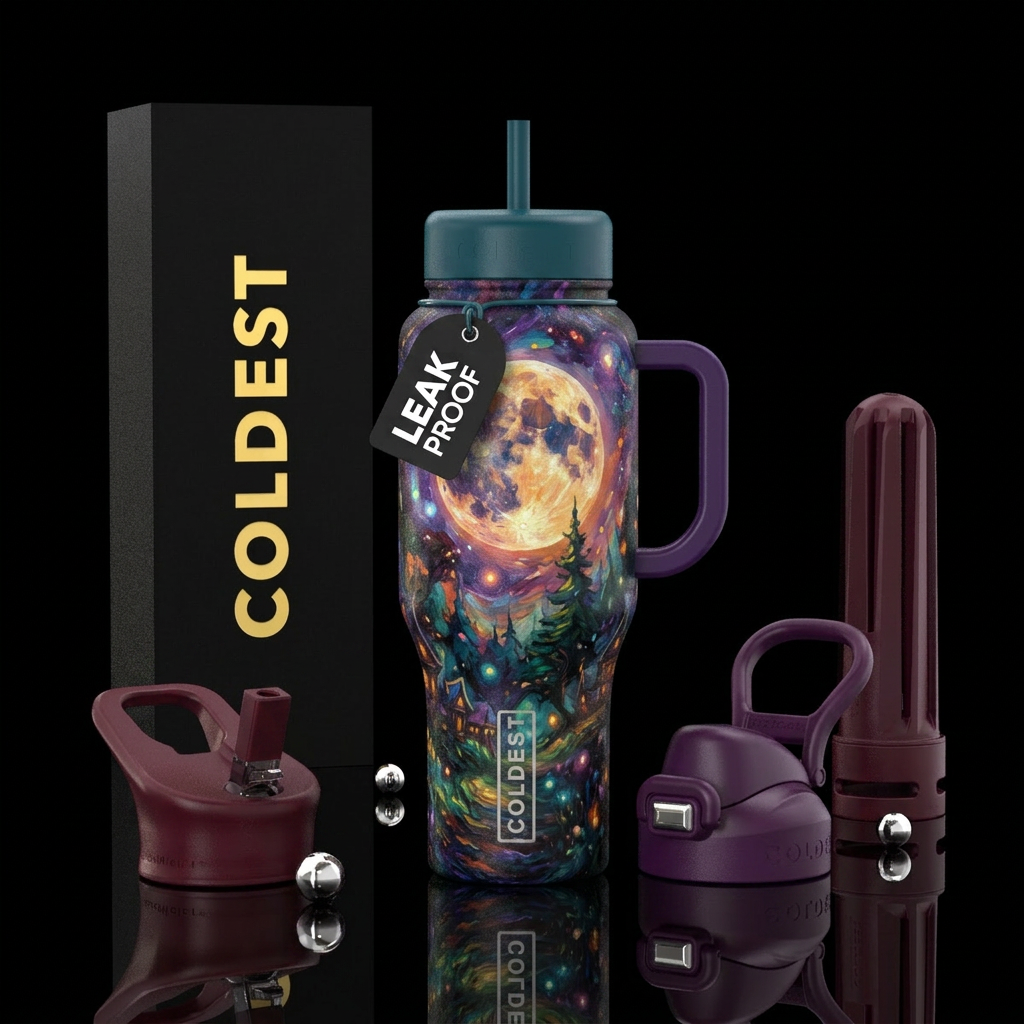 In the moonlight water bottle design