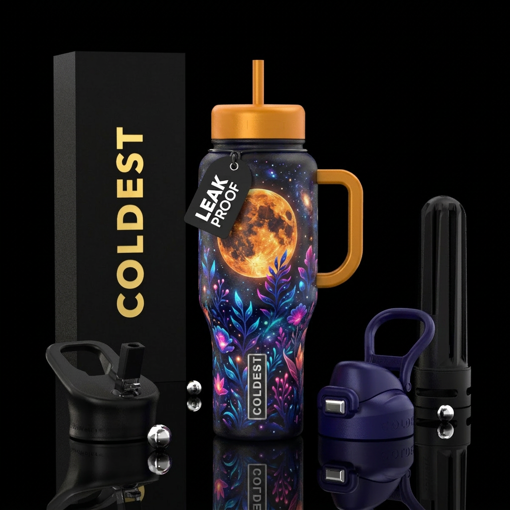 Fern water bottle design