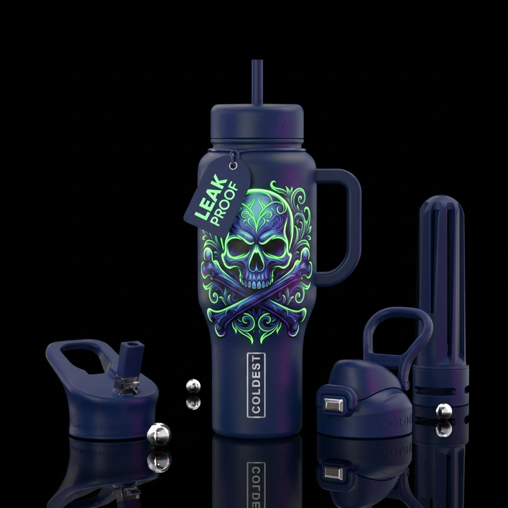 Danger water bottle design