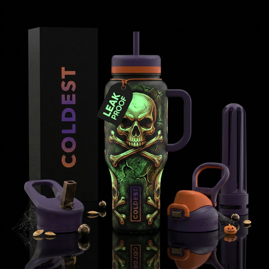 Glowie danger water bottle design