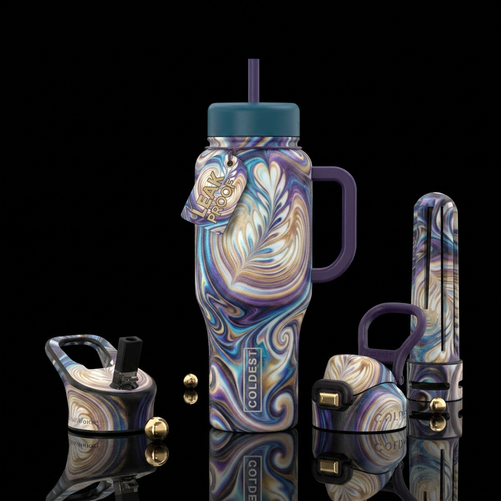 Patterns water bottle design