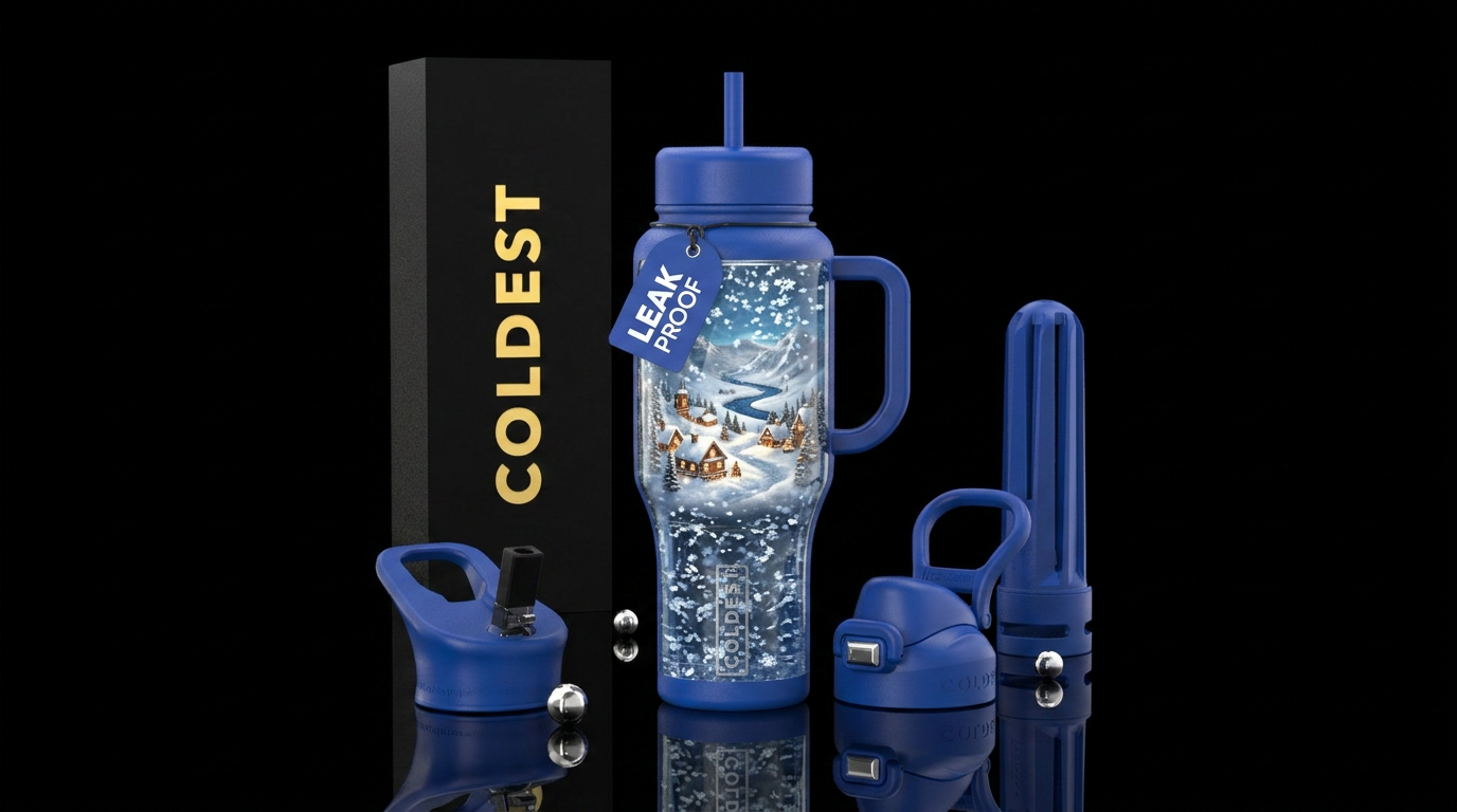 Snow day water bottle design