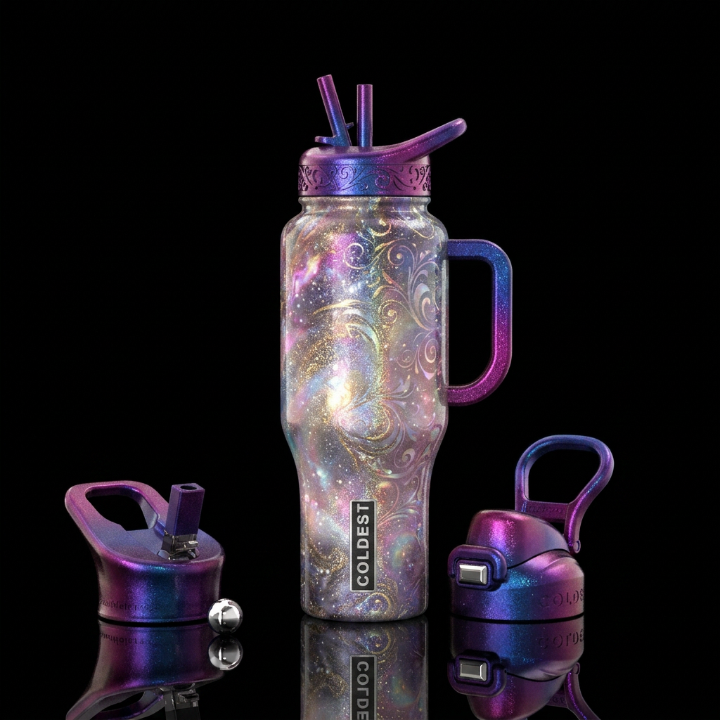 A little sparkle water bottle design