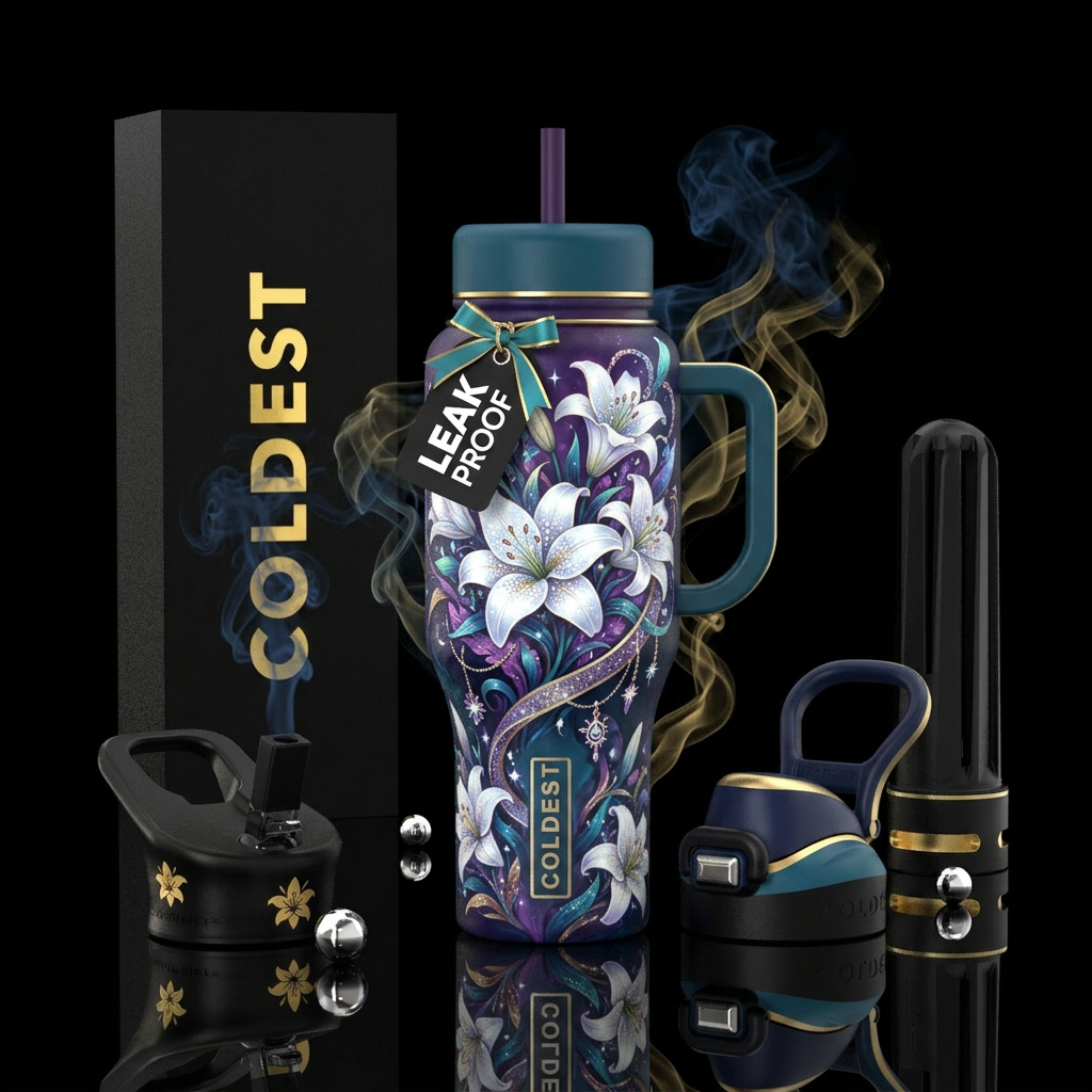 Beautiful Lillies. water bottle design