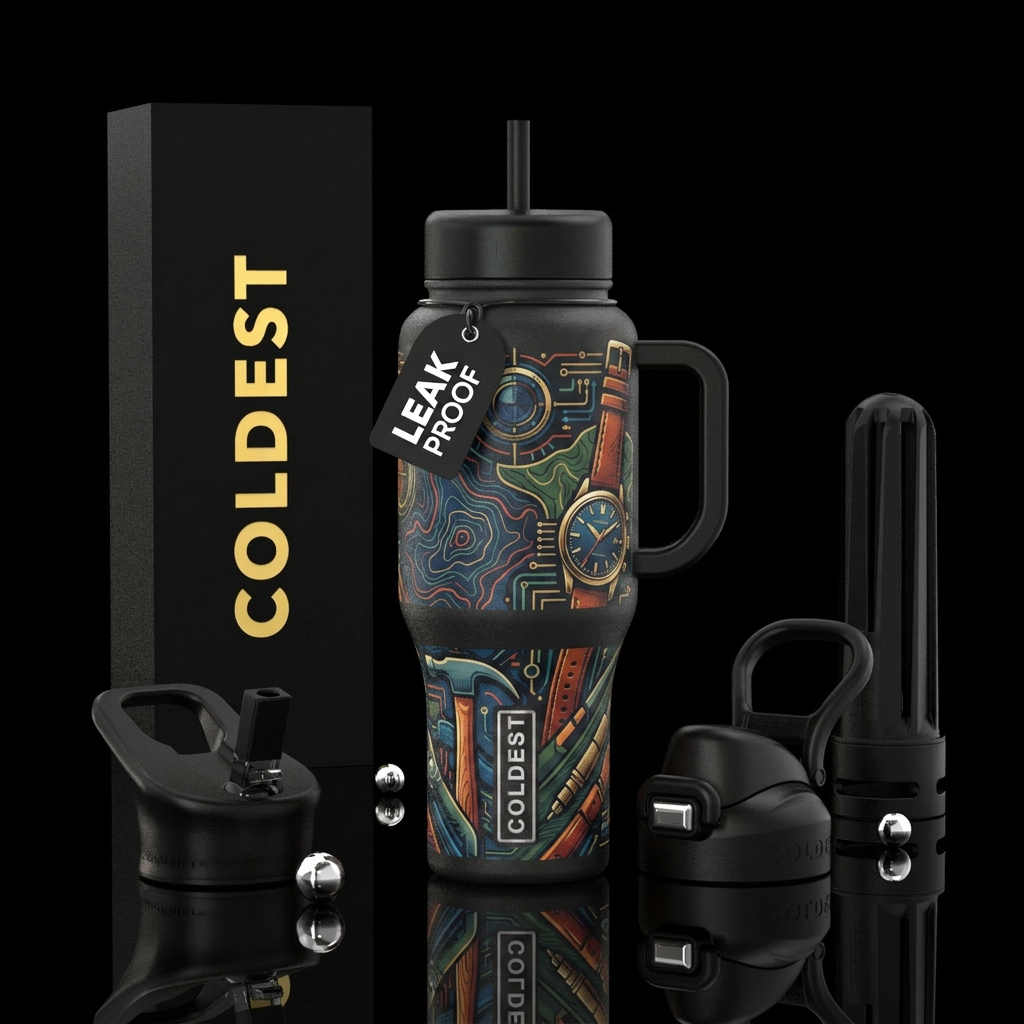 Typical day water bottle design