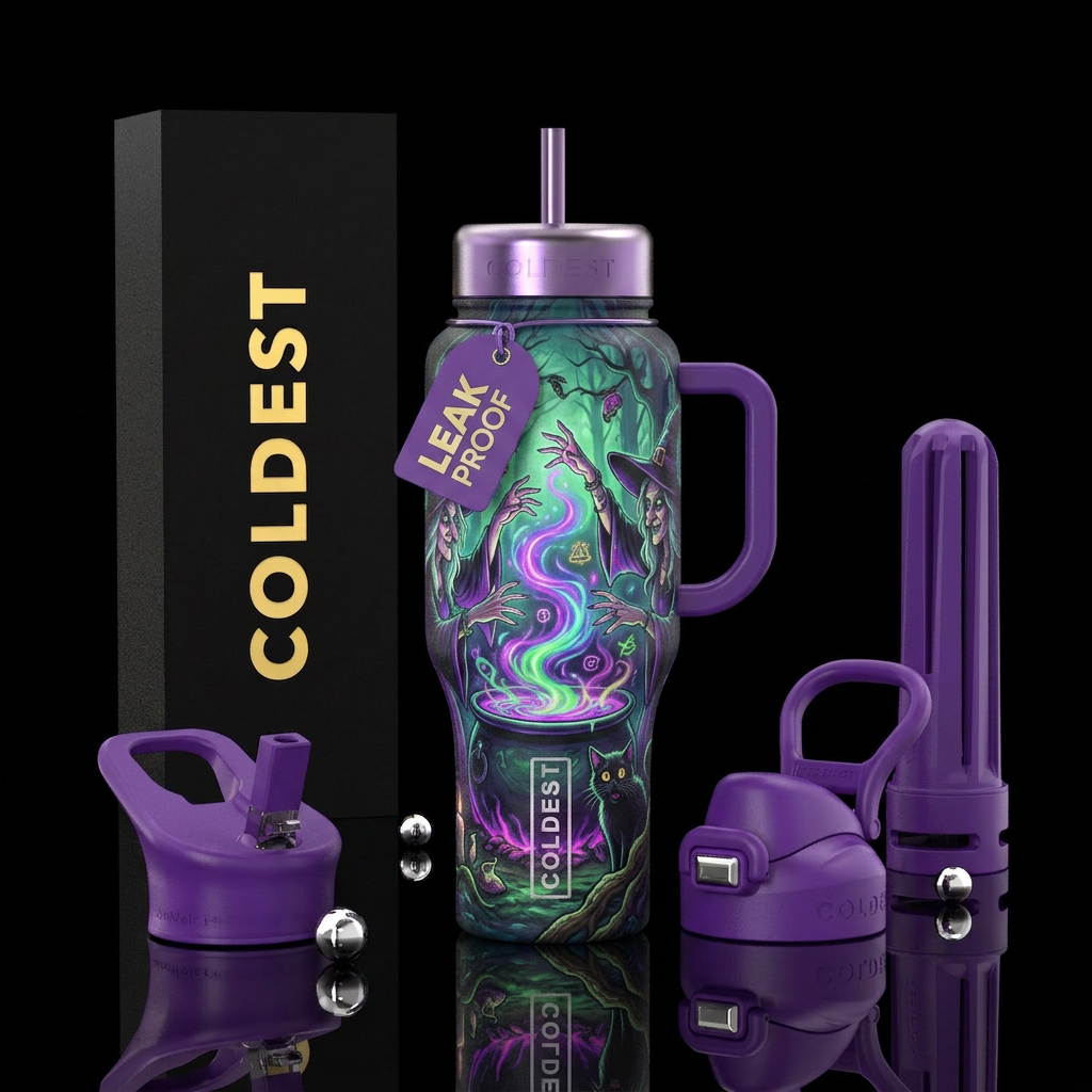 Witches brew water bottle design