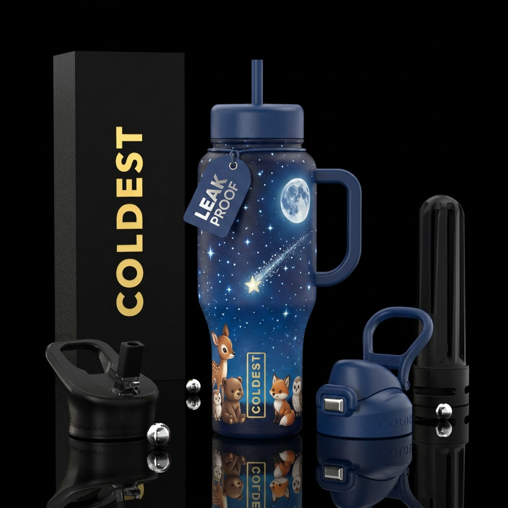 Forest wonders water bottle design