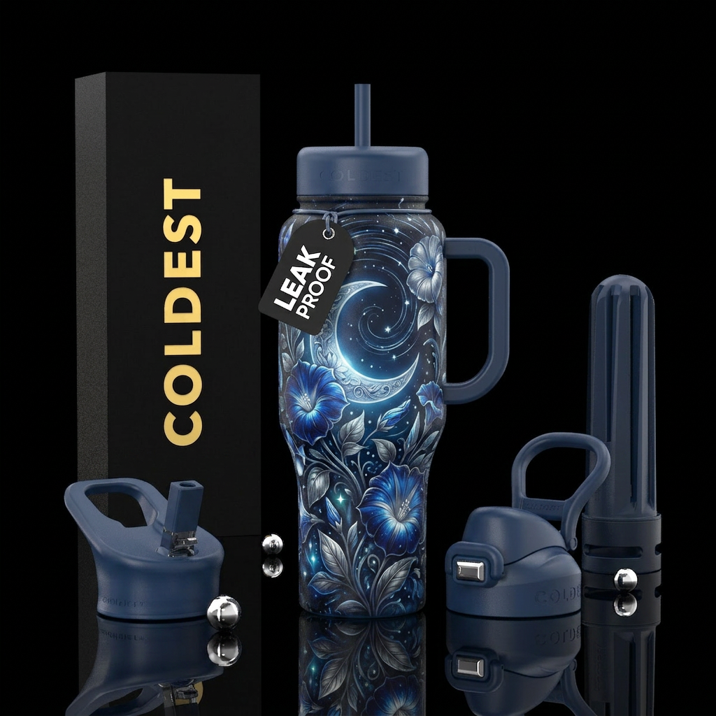 Flower beauty water bottle design